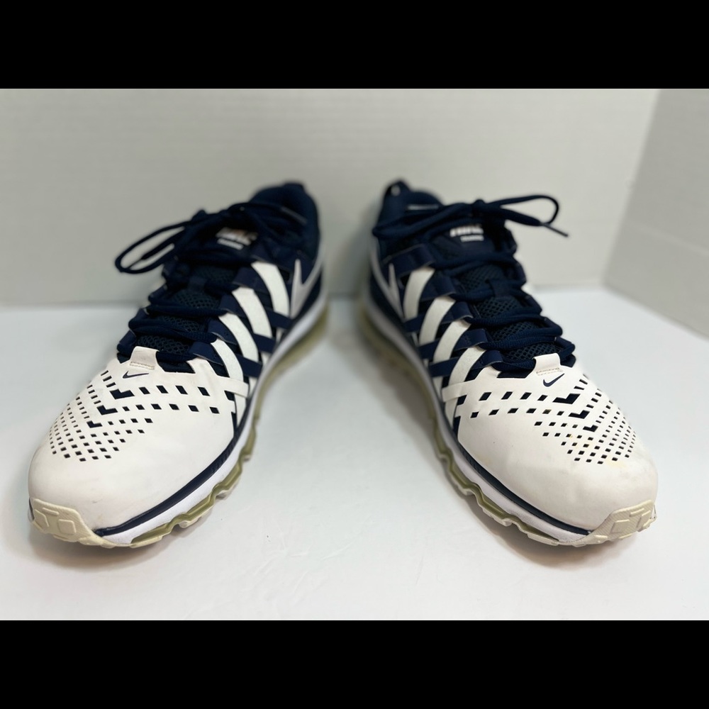 NIKE TR MAX 360 RUNNING SHOES WHITE Blue 599286 401 SZ 12.5 - Picture 2 of 14